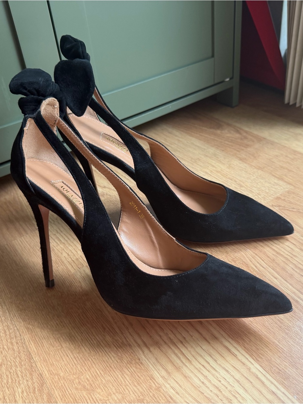 Aquazzura Bow Toe Pumps Size 38 - Picture 3 of 8